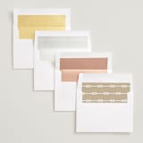 "Modern minimalism" - Save the Dates in Driftwood by Alexandra Cohn - Envelope Liner Options
