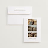 "Modern minimalism" - Save the Dates in Driftwood by Alexandra Cohn - Save the Date with Envelope