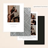 "Modern Statement" - Save the Dates in Ink by Jennifer Lew - Back of Card Options