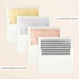 "Modern Statement" - Save the Dates in Ink by Jennifer Lew - Envelope Liner Options