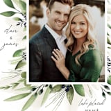 "Nature Love" - Save the Dates in Navy by Susan Moyal - Detail