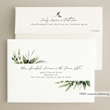 "Nature Love" - Save the Dates in Navy by Susan Moyal - FREE Recipient Addressing