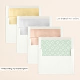 "XOXO" - Save the Dates in Snow by Carolyn MacLaren - Envelope Liner Options
