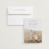 "Ellipse" - Save the Dates in Obsidian by Jennifer Postorino - Save the Date with Envelope