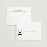 "All Stacked Up" - Save the Dates in Ivory by Pixel and Hank - FREE Recipient Addressing