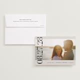 "All Stacked Up" - Save the Dates in Ivory by Pixel and Hank - Save the Date with Envelope