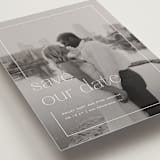 "In Frame" - Save the Dates in Lace by Sarah Cohn - Detail
