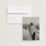 "In Frame" - Save the Dates in Lace by Sarah Cohn - Save the Date with Envelope