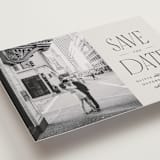 "Pierre" - Save the Dates in Dove by Robert and Stella - Detail