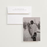 "Signature Pair" - Save the Dates in Pearl by Jessica Williams - Save the Date with Envelope