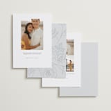 "French Love Story" - Save the Dates in Crystal by Design Lotus - Back of Card Options