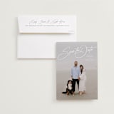 "Sweetest Love" - Save the Dates in Snow by Lauren Chism - Save the Date with Envelope