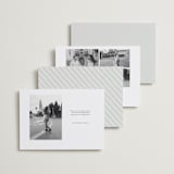"Malibu Dreams" - Save the Dates in Linen by Ashley Cuccio - Back of Card Options