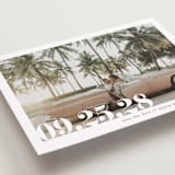 "Malibu Dreams" - Save the Dates in Linen by Ashley Cuccio - Detail