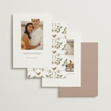 "Wild Clematis" - Save the Dates in Mauve by Tara Grangroth - Back of Card Options