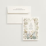 "Wild Clematis" - Save the Dates in Mauve by Tara Grangroth - Save the Date with Envelope