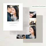 "Torn Texture" - Save the Dates in Parchment by Everett Paper Goods - Back of Card Options