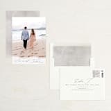 "Torn Texture" - Save the Dates in Parchment by Everett Paper Goods - Assembled