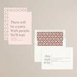 "There Will Be a Party" - Save the Dates in Terracotta by Amy Payne - Assembled