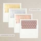 "There Will Be a Party" - Save the Dates in Terracotta by Amy Payne - Envelope Liner Options
