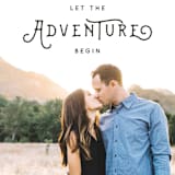 "The Adventure" - Save the Dates in Slate by Kasia Labocki - Detail