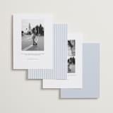 "Coastal Charm" - Save the Dates in Dusty Blue by Jennifer Postorino - Back of Card Options