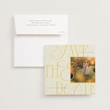"Bloom" - Save the Dates in Caribbean Citrus by Morgan Kendall - Save the Date with Envelope