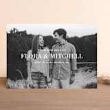 "Subtle Statement" - Save the Dates in Snow by Sandra Picco Design - Front