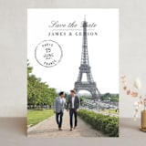 "Elegance" - Save the Dates in Chalkboard by Katie Wahn - Front