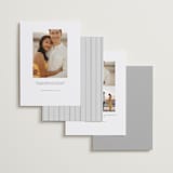 "A Simple Love" - Save the Dates in Linen by Erin Deegan - Back of Card Options