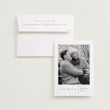 "A Simple Love" - Save the Dates in Linen by Erin Deegan - Save the Date with Envelope