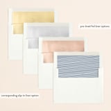 "Mag Spread" - Save the Dates in Cloud by Kate Ross - Envelope Liner Options