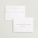 "Sentimental Script" - Save the Dates in Cotton by Susan Zinader - FREE Recipient Addressing