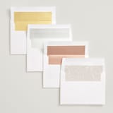 "Arched Type" - Save the Dates in Onyx by Erica Krystek - Envelope Liner Options