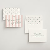 "Palm Stripes" - Save the Dates in Taffy by Susan Zinader - Assembled
