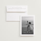 "Gaussian" - Save the Dates in Ivory by Pippa Shaw - Save the Date with Envelope