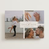 "Classic Date" - Save the Dates in Almond by Brianne Larsen - Front