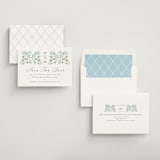 "Hydrangea Hedge" - Save the Dates in Nantucket by Susan Zinader - Assembled