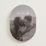 "Classic Big Date" - Save the Dates in Moonstone by Lucrecia Caporale - Front