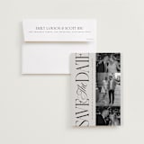 "Sideline" - Save the Dates in Stone by Laura Hankins - Save the Date with Envelope