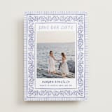 "Provincial" - Save the Dates in Cerulean by Jenna Holcomb - Front