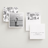 "chic square" - Save the Dates in Onyx by Benita Crandall - Assembled