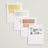 "chic square" - Save the Dates in Onyx by Benita Crandall - Envelope Liner Options