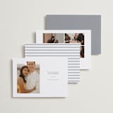 "amour fois trois" - Save the Dates in Onyx by Erin Deegan - Back of Card Options