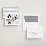 "amour fois trois" - Save the Dates in Onyx by Erin Deegan - Assembled