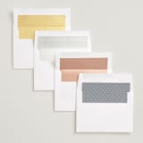 "amour fois trois" - Save the Dates in Onyx by Erin Deegan - Envelope Liner Options