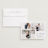 "amour fois trois" - Save the Dates in Onyx by Erin Deegan - Save the Date with Envelope
