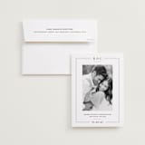 "Alcott" - Save the Dates in Ebony by Meagan Christensen - Save the Date with Envelope