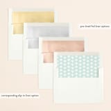 "Meet in the Middle" - Save the Dates in Sky by Lauren Chism - Envelope Liner Options