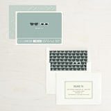 "Shades" - Save the Dates in Celadon by Olive and Violet - Assembled